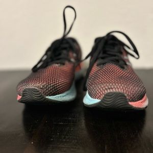 ASICS size 8 sneakers. Red& black